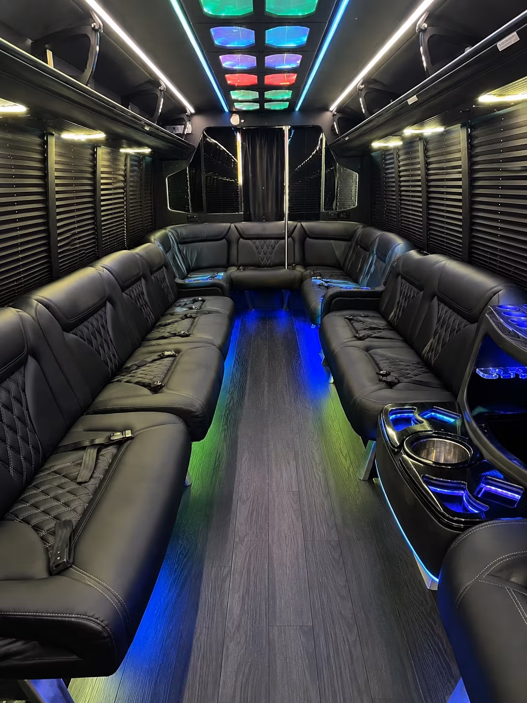 hesperia 20 passenger party bus interior