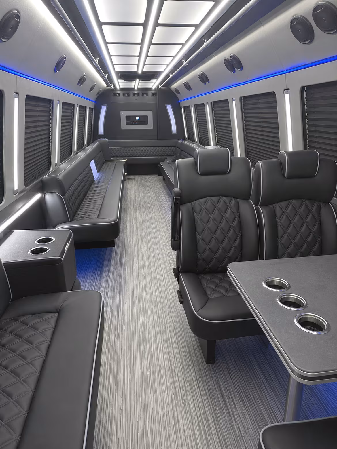 hesperia 25 passenger party bus inside