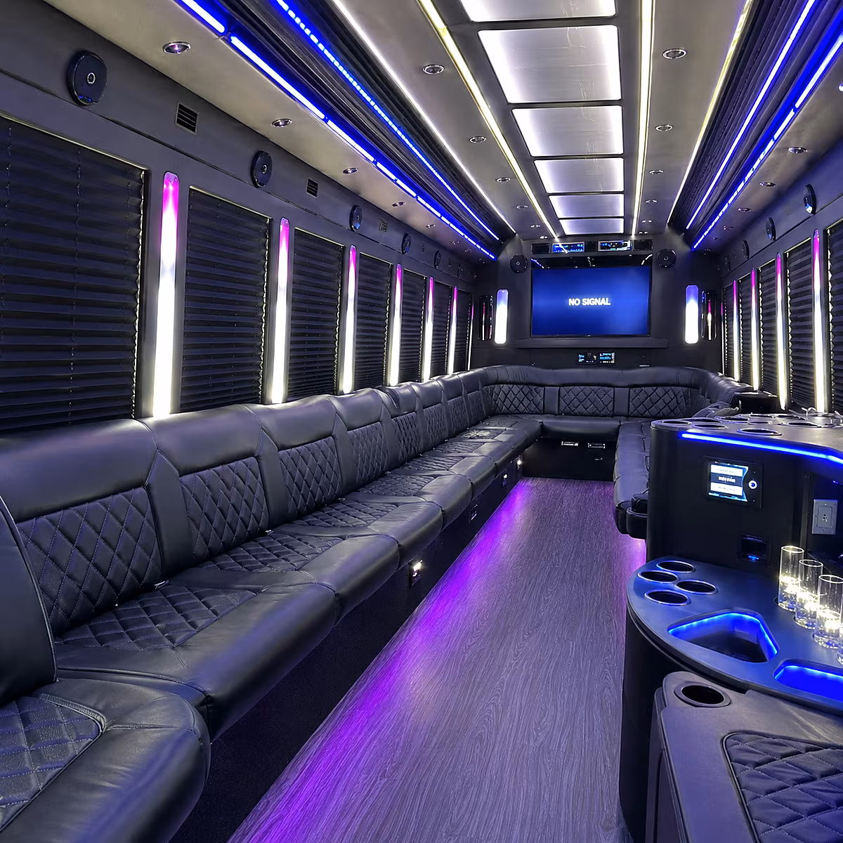 hesperia 30 passenger party bus inside