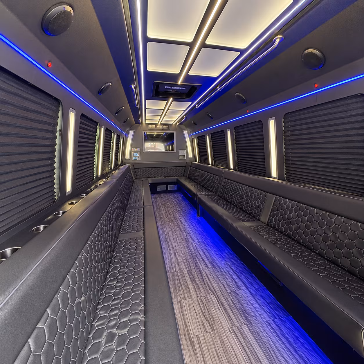 hesperia 30 passenger party bus interior