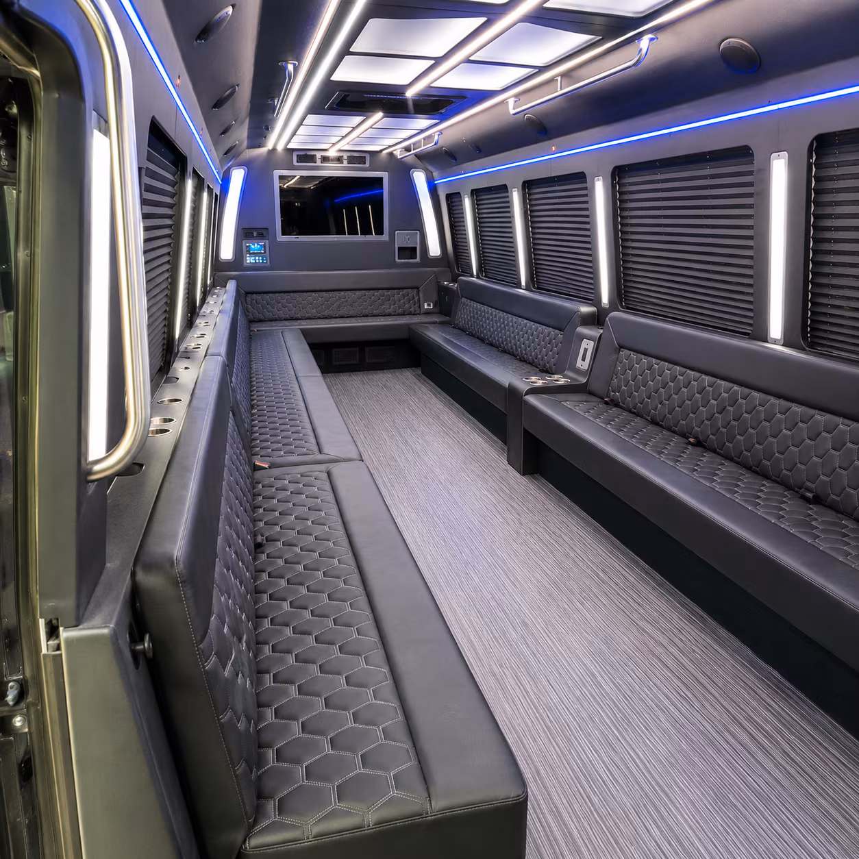 hesperia 40 passenger party bus interior