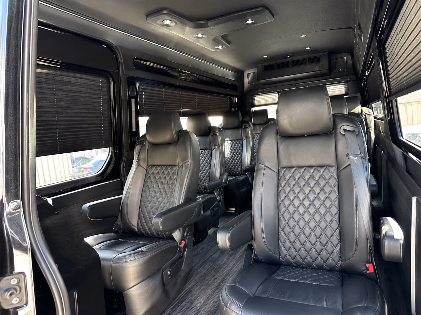 sprinter van with driver inside